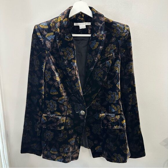 VERONICA BEARD Long And Lean Velvet Dickey Blazer - Picture 2 of 9